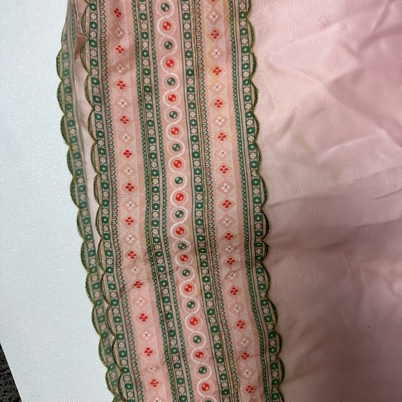 Vintage 60s Pink Floral Party Dress Formal Gown MCM - Picture 4 of 7